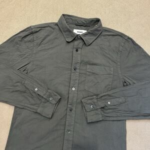 Buck Mason Military Green Rayon Button Up Shirt Medium